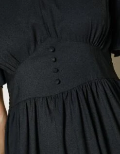 Robe Longue Unie Base Et Manches évasées -Femmes Vêtements Magasin 501787 C00 zoomx vue6