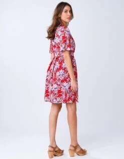 Robe Cache-coeur Imprimée Portefeuille -Femmes Vêtements Magasin 501792 C01 zoomx vue5