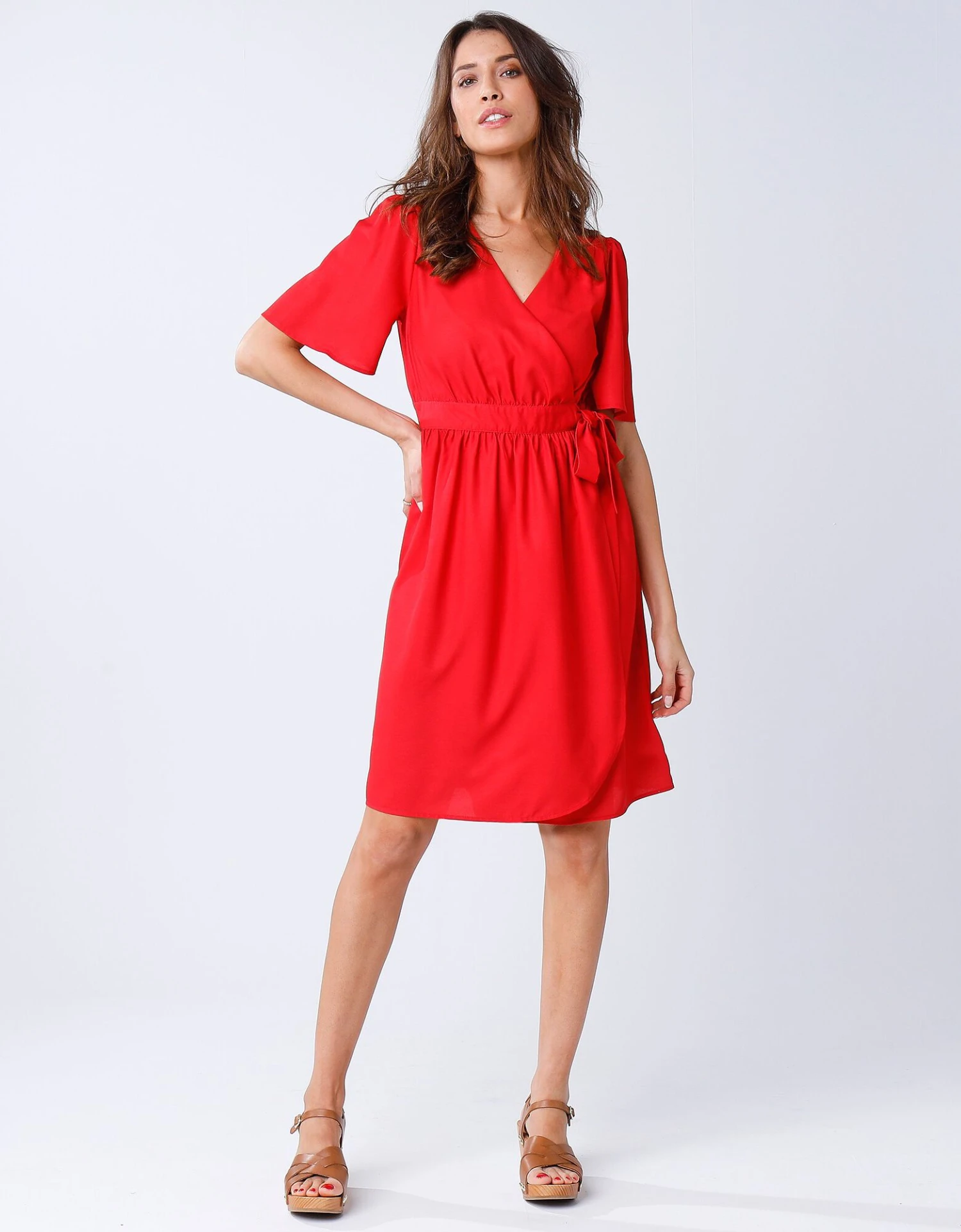 Robe Cache-coeur Unie Portefeuille 3 Robe Cache-coeur Unie Portefeuille