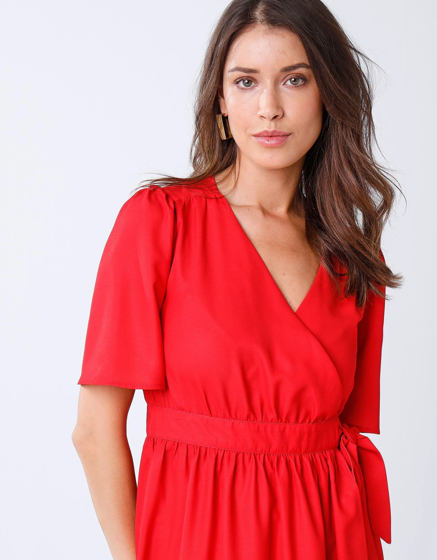 Robe Cache-coeur Unie Portefeuille 7 Robe Cache-coeur Unie Portefeuille – Image 5