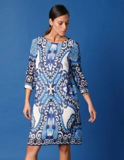 Robe Imprimée Légèrement évasée -Femmes Vêtements Magasin 501802 C01 zoomx vue2