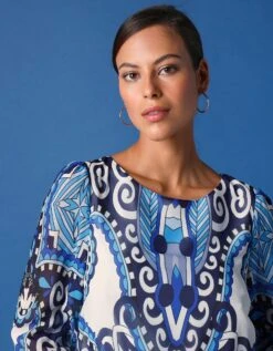 Robe Imprimée Légèrement évasée -Femmes Vêtements Magasin 501802 C01 zoomx vue4