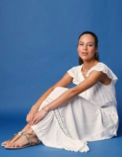 Robe Longue à Encolure Volantée -Femmes Vêtements Magasin 501803 C01 zoomx vue6