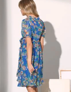 Robe Cache-coeur Voile Imprimé -Femmes Vêtements Magasin 501818 C01 zoomx vue3