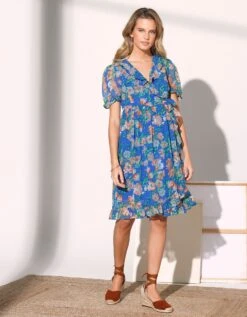 Robe Cache-coeur Voile Imprimé -Femmes Vêtements Magasin 501818 C01 zoomx vue6