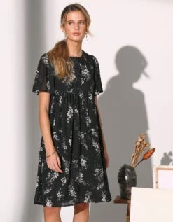 Robe évasée Imprimée, Voile -Femmes Vêtements Magasin 501820 C01 zoomx vue3