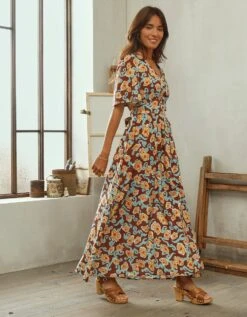 Robe Fluide Imprimée, Collection "Odette Lepeltier" 14 Robe Fluide Imprimée, Collection "Odette Lepeltier" -Femmes Vêtements Magasin 501822 C01 zoomx vue6