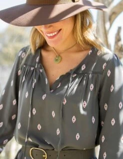 Robe Longue Volantée Imprimé Folk 10 Robe Longue Volantée Imprimé Folk -Femmes Vêtements Magasin 501833 C01 zoomx vue3