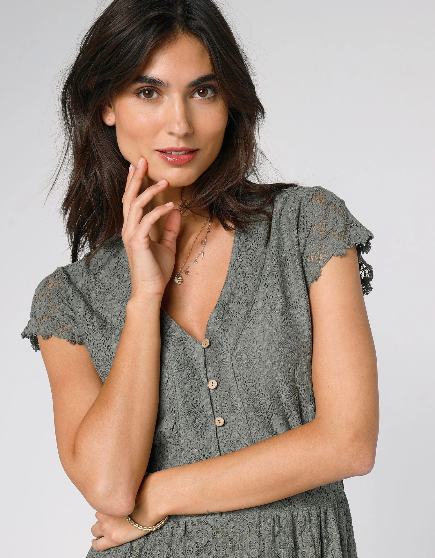 Robe Longue Dentelle Macramé 5 Robe Longue Dentelle Macramé – Image 3