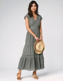 Robe Longue Dentelle Macramé 12 Robe Longue Dentelle Macramé -Femmes Vêtements Magasin 501951 C04 zoomx vue4