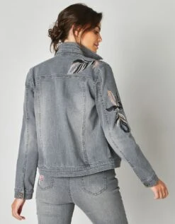 Veste En Jean Brodée -Femmes Vêtements Magasin 503022 C00 zoomx vue5