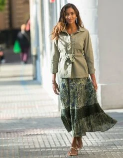 Veste Saharienne Manches Longues -Femmes Vêtements Magasin 503029 C01 zoomx vue3