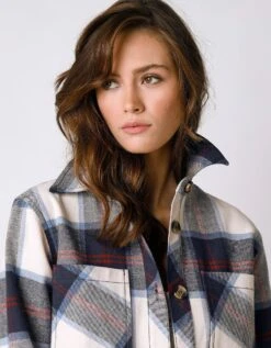 Veste Surchemise à Carreaux -Femmes Vêtements Magasin 503047 C01 zoomx vue4