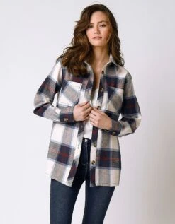 Veste Surchemise à Carreaux -Femmes Vêtements Magasin 503047 C01 zoomx vue6