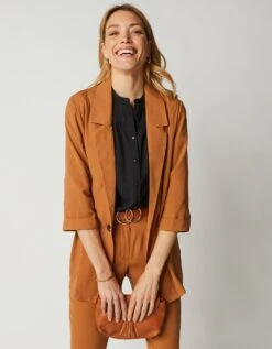 Veste Blazer Fluide Manches 3/4