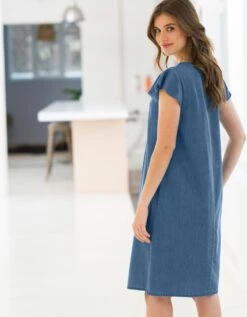 Robe Jean Macramé -Femmes Vêtements Magasin 504017 C01 zoomx vue2