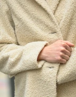 Manteau Maille Bouclette Col Tailleur -Femmes Vêtements Magasin 523296 C03 zoomx vue5