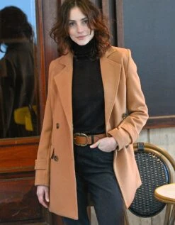 Manteau Caban Drap De Laine