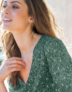 Robe évasée Voile Imprimé Doré 10 Robe évasée Voile Imprimé Doré -Femmes Vêtements Magasin 541099 C03 zoomx vue3