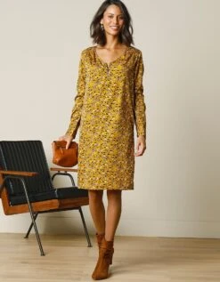 Robe-housse Col Zippé Imprimé Minimaliste -Femmes Vêtements Magasin 541133 C00 zoomx vue5