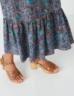 Robe Longue Volantée Imprimée, Spécial Petites -Femmes Vêtements Magasin 541136 C01 zoomx vue5