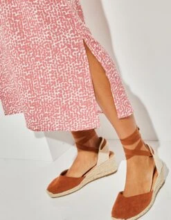 Robe Droite Longue Fluide Manches Courtes, Imprimé -Femmes Vêtements Magasin 541139 C00 zoomx vue7