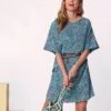 Robe Imprimée Manches Courtes -Femmes Vêtements Magasin 541141 C01 zoomx