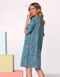 Robe Imprimée Manches Courtes -Femmes Vêtements Magasin 541141 C01 zoomx vue2