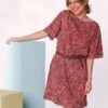 Robe Imprimée Manches Courtes -Femmes Vêtements Magasin 541141 C02 zoomx