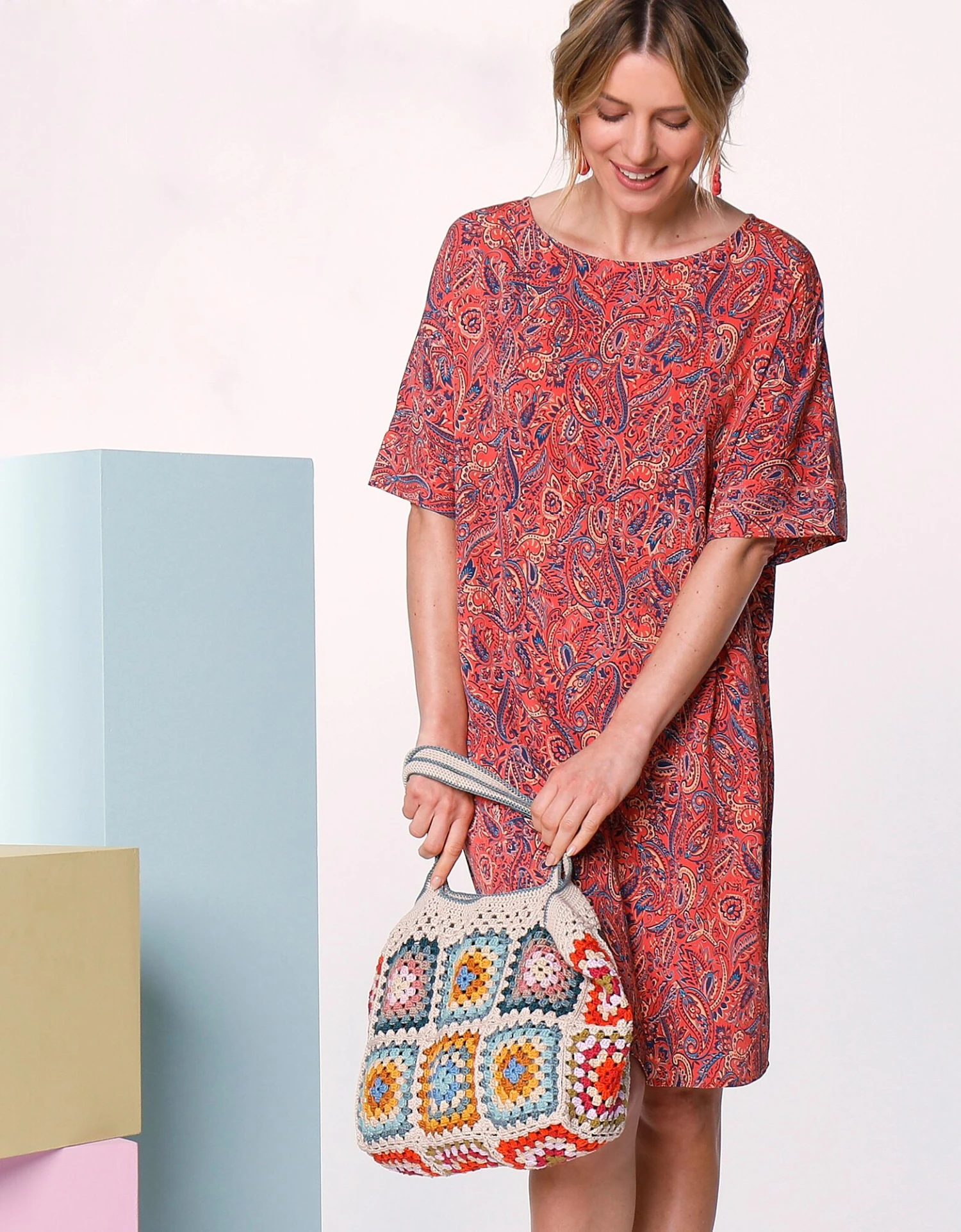 Robe Imprimée Manches Courtes 7 Robe Imprimée Manches Courtes – Image 5