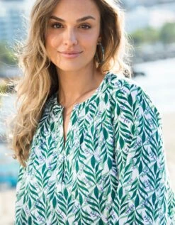 Robe Courte Volantée Imprimée 9 Robe Courte Volantée Imprimée -Femmes Vêtements Magasin 541142 C00 zoomx vue3