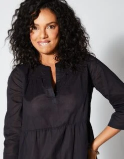 Robe Courte Volantée Unie -Femmes Vêtements Magasin 541143 C02 zoomx vue3