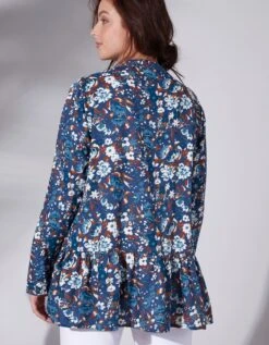 Blouse Ample Manches Longues Imprimé Floral 9 Blouse Ample Manches Longues Imprimé Floral -Femmes Vêtements Magasin 560020 C00 zoomx vue2