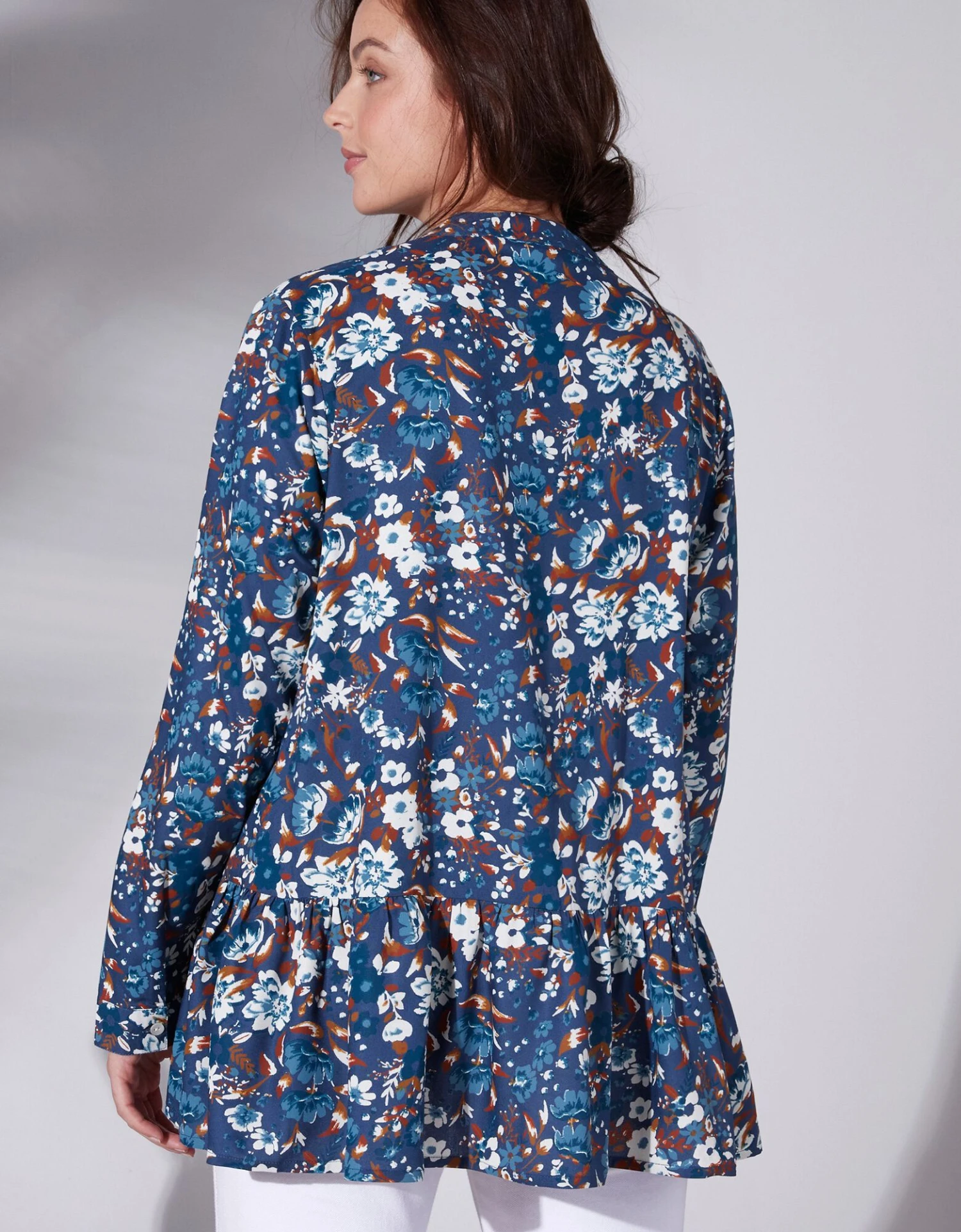 Blouse Ample Manches Longues Imprimé Floral 4 Blouse Ample Manches Longues Imprimé Floral – Image 2