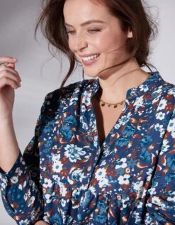 Blouse Ample Manches Longues Imprimé Floral 10 Blouse Ample Manches Longues Imprimé Floral -Femmes Vêtements Magasin 560020 C00 zoomx vue3