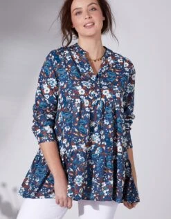 Blouse Ample Manches Longues Imprimé Floral 13 Blouse Ample Manches Longues Imprimé Floral -Femmes Vêtements Magasin 560020 C00 zoomx vue6