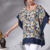 Blouse Poncho Imprimée