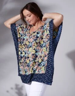 Blouse Poncho Imprimée -Femmes Vêtements Magasin 560089 C00 zoomx vue4