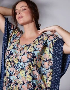 Blouse Poncho Imprimée -Femmes Vêtements Magasin 560089 C00 zoomx vue5