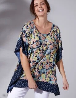 Blouse Poncho Imprimée -Femmes Vêtements Magasin 560089 C00 zoomx vue6