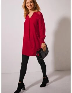 Tunique Dentelle Manches Longues Unie -Femmes Vêtements Magasin 560167 C00 zoomx vue6