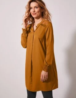 Tunique Dentelle Manches Longues Unie 14 Tunique Dentelle Manches Longues Unie -Femmes Vêtements Magasin 560167 C01 zoomx vue5