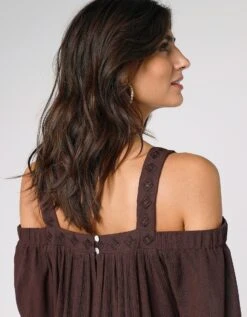 Top Brodé épaules Dénudées Uni 14 Top Brodé épaules Dénudées Uni -Femmes Vêtements Magasin 560273 C02 zoomx vue6