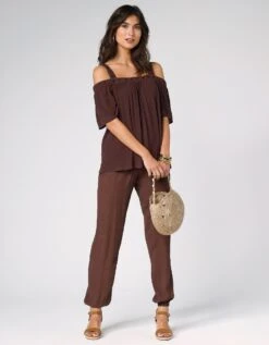 Top Brodé épaules Dénudées Uni 15 Top Brodé épaules Dénudées Uni -Femmes Vêtements Magasin 560273 C02 zoomx vue7