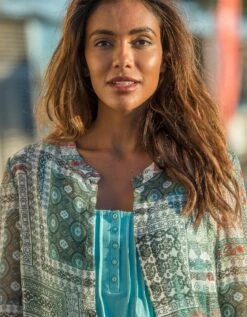 Longue Chemise Voile Imprimé -Femmes Vêtements Magasin 560457 C01 zoomx vue6