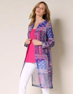 Longue Chemise Voile Imprimé -Femmes Vêtements Magasin 560457 C04 zoomx vue5