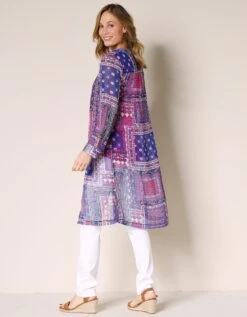 Longue Chemise Voile Imprimé -Femmes Vêtements Magasin 560457 C04 zoomx vue7