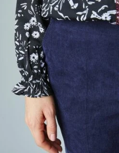 Blouse Fleurie Volantée à Broderies Contrastantes -Femmes Vêtements Magasin 560602 C01 zoomx vue7