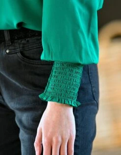 Blouse Smocks épaules Unie -Femmes Vêtements Magasin 560623 C00 zoomx vue4