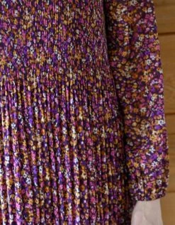 Tunique Plissée Imprimé Fleuri, Voile 13 Tunique Plissée Imprimé Fleuri, Voile -Femmes Vêtements Magasin 560632 C01 zoomx vue6